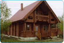 Окосячка загородного деревянного дома